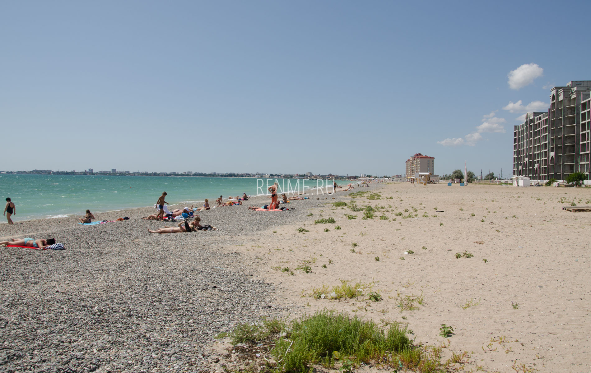 Дикий пляж на ул. Симферопольская. Фото Евпатории
