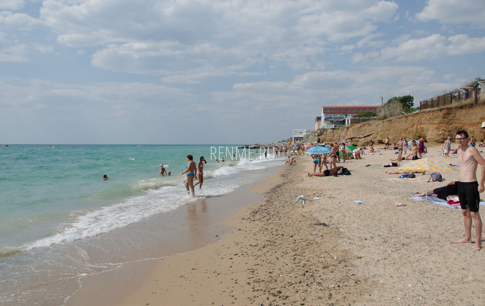 Крымский пляж "Ветеран". Фото Николаевки